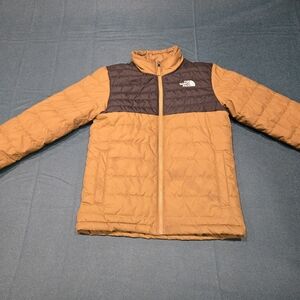 The North Face Brown and Black Puffer Jacket